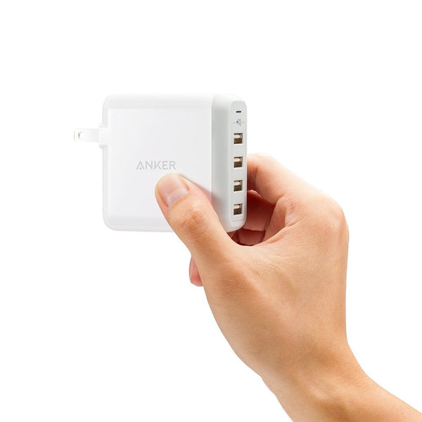 Anker PowerPort 4 ที่ชาร์จ iPhone ซัมซุง