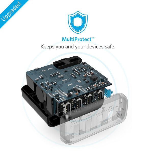 Anker PowerPort 4 ที่ชาร์จ iPhone ซัมซุง