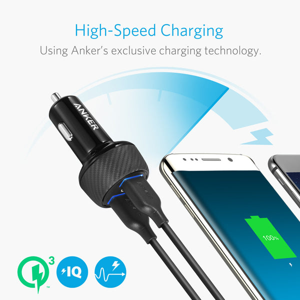 ที่ชาร์จในรถยนต์ Anker PowerDrive Speed 2 QC 3.0 TECHinno.store