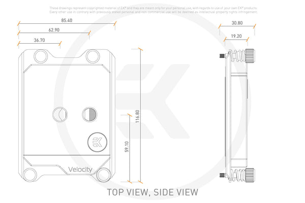 EK-Velocity sTR4 D-RGB - Nickel + Plexi (Pre-Order)